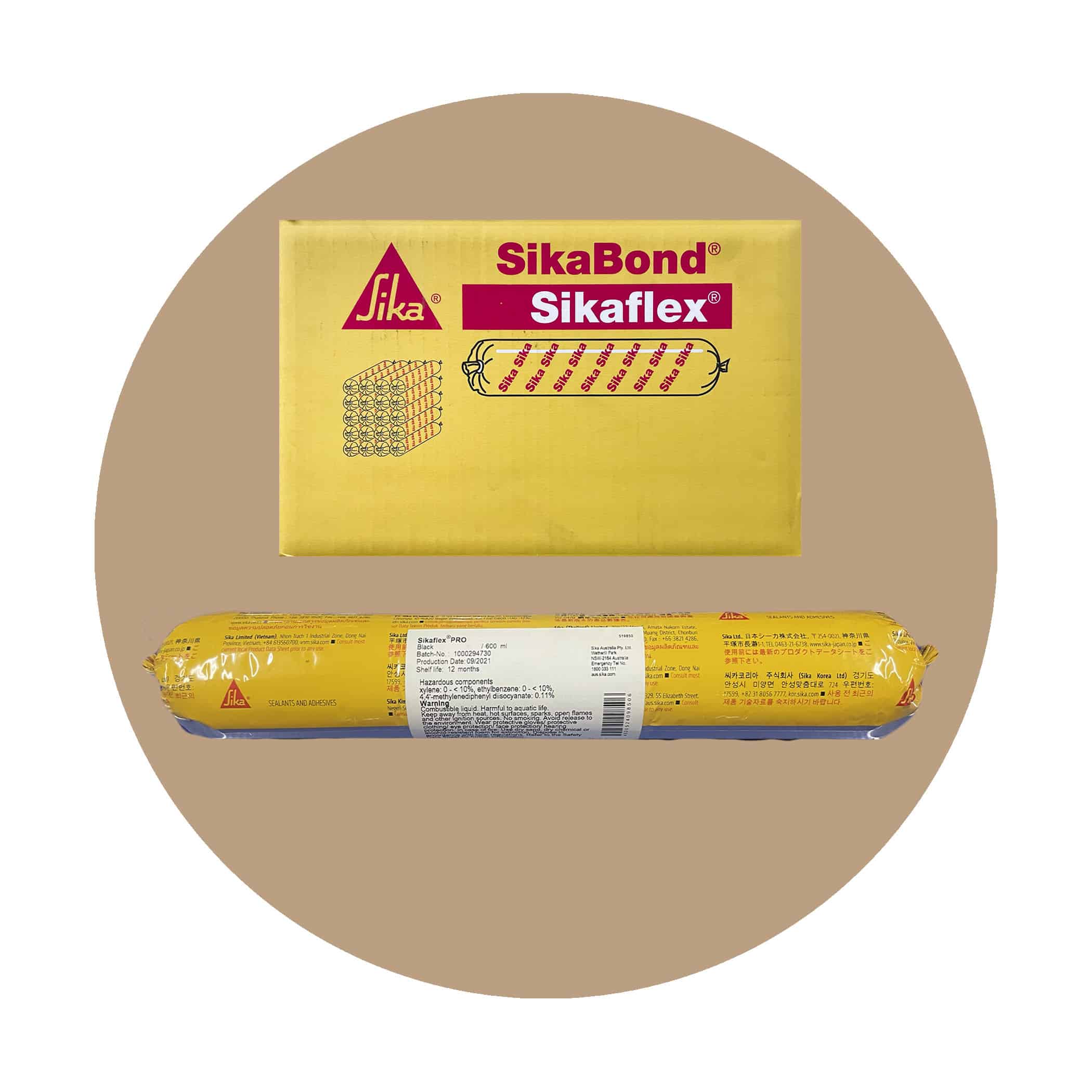 Sikaflex PRO Sealant - Pale Brown Sausage Box of 20 Variation Image