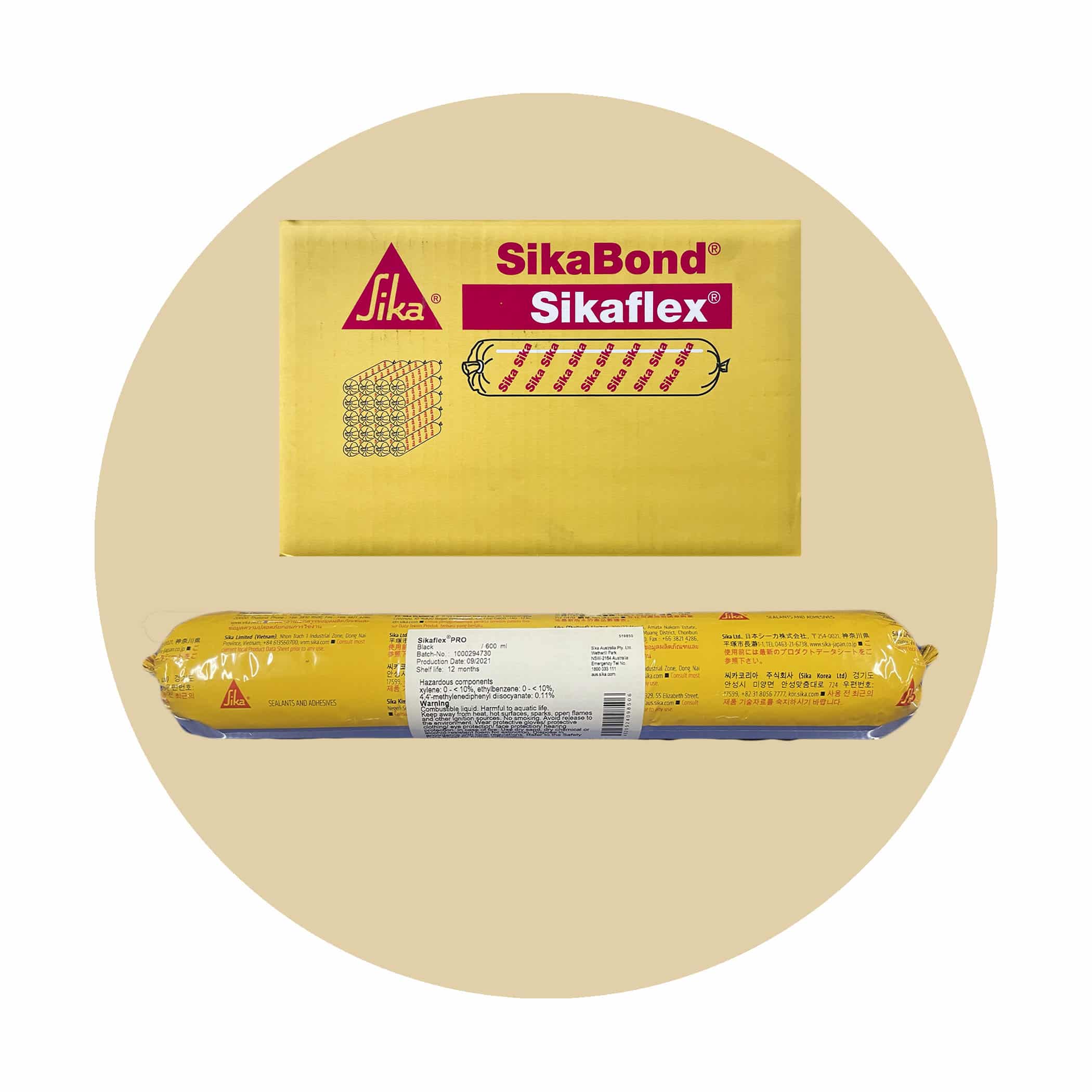 Sikaflex PRO Sealant - Sandstone Sausage Box of 20 Variation Image