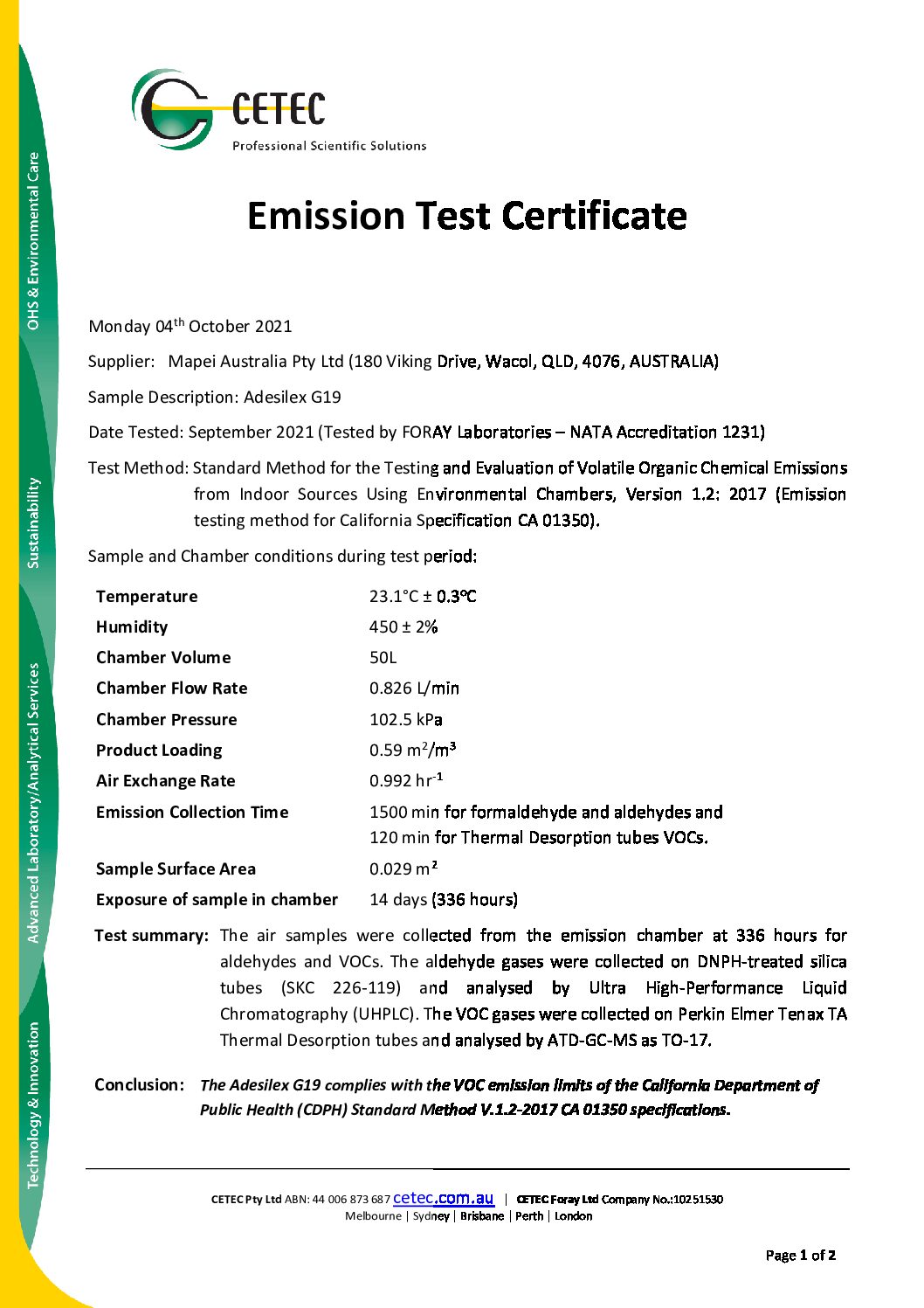 Technical Specifications