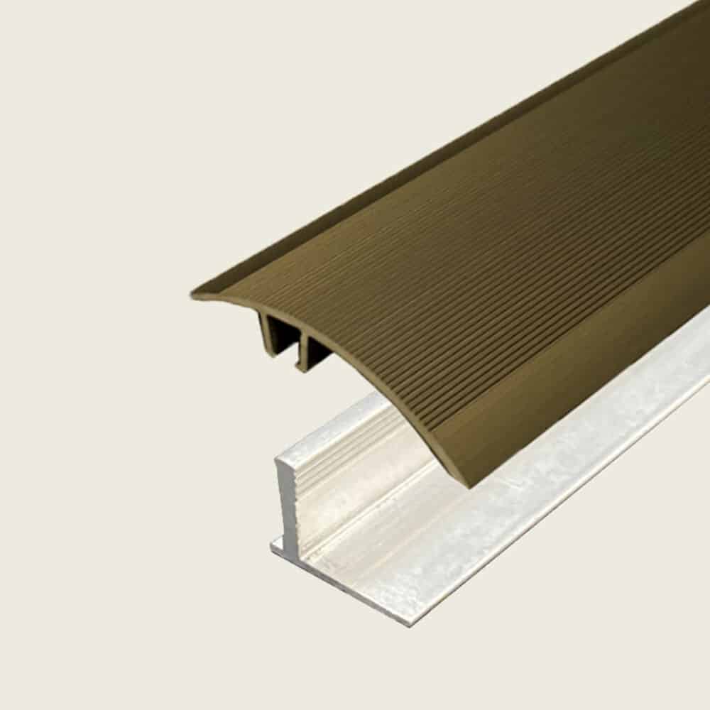 Seamless Transition Cover Trim-Curved - Bronze plus 12 - 15.7mm Multi Height Trim Base Variation Image