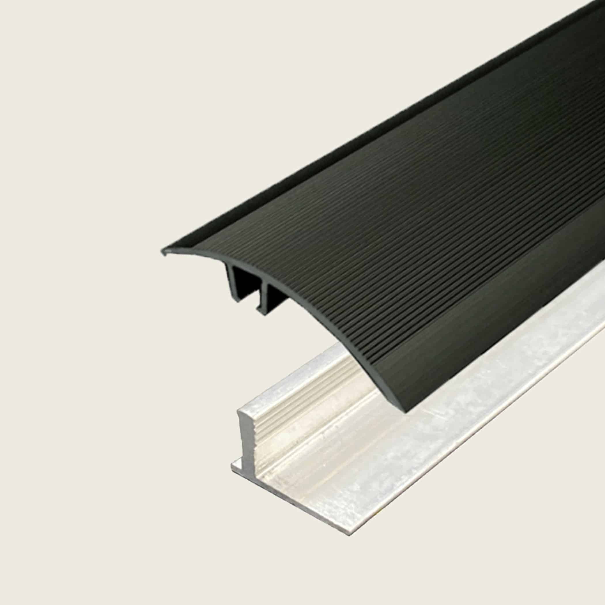 Seamless Transition Cover Trim-Curved - Black plus 9 - 12.7mm Multi Height Trim Base Variation Image