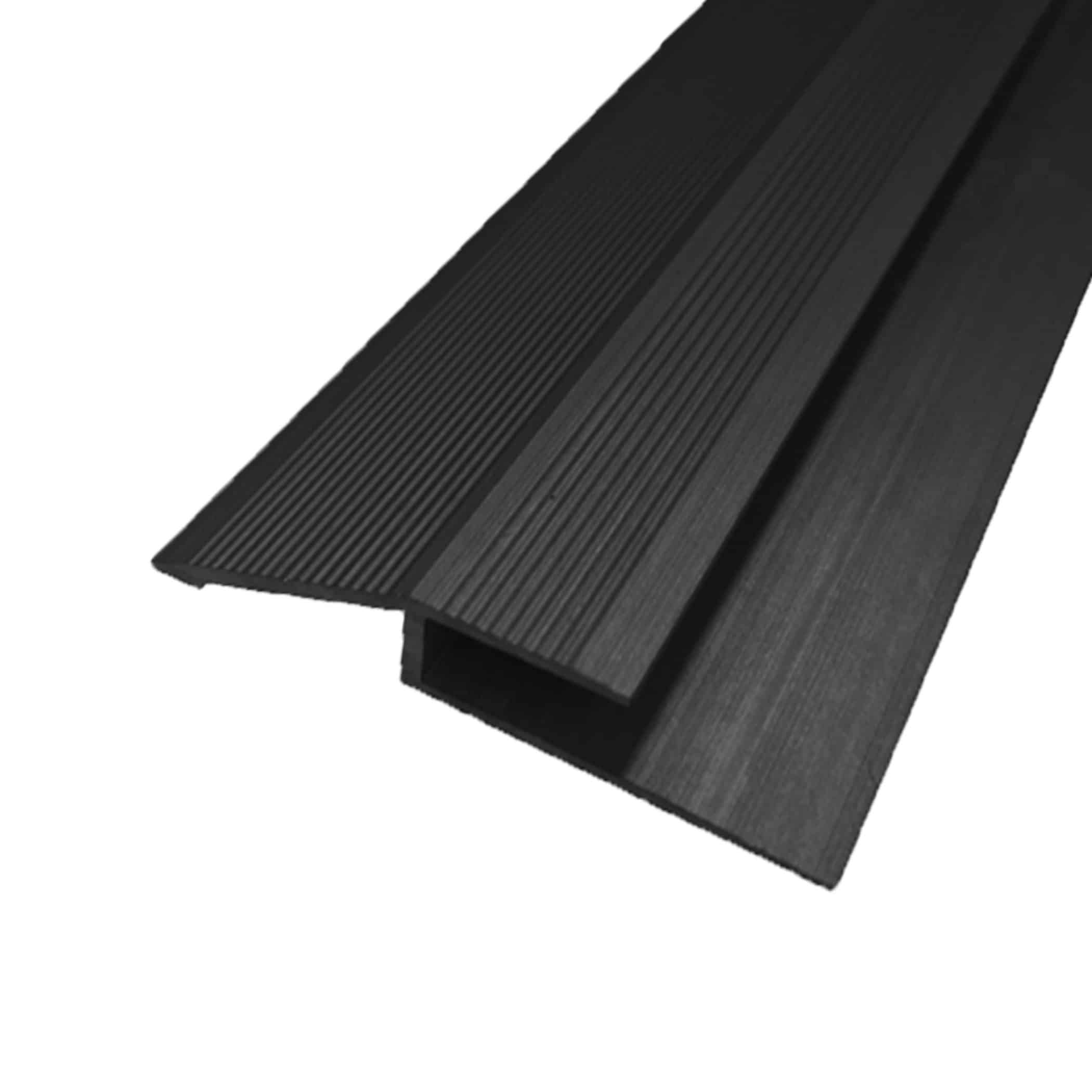 Hybrid Flooring Transition Ramp - Matt Black Variation Image