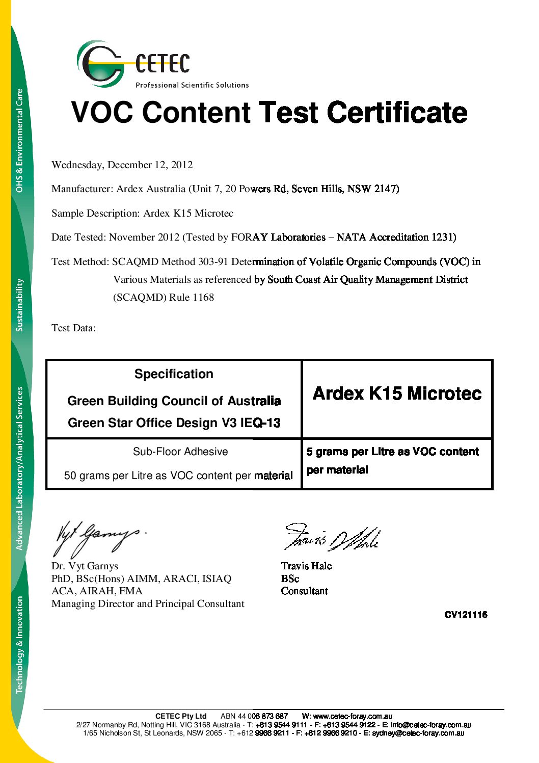 Technical Specifications