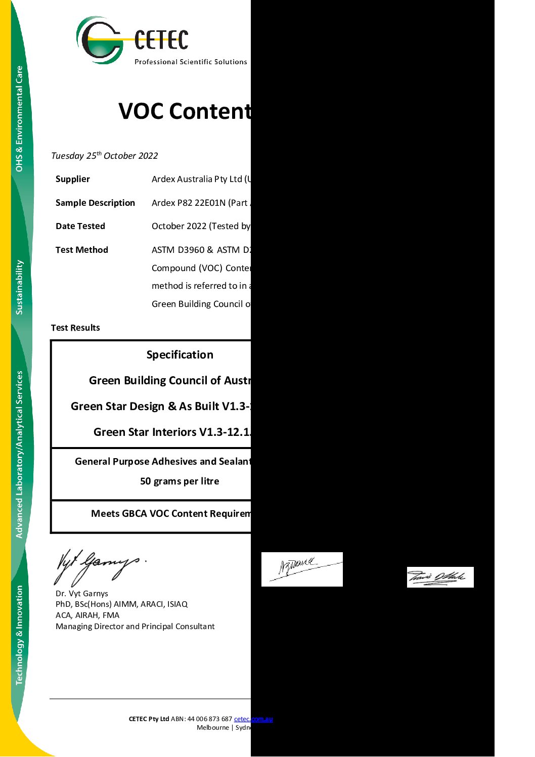 Technical Specifications