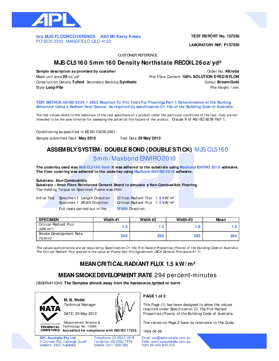 Technical Specifications