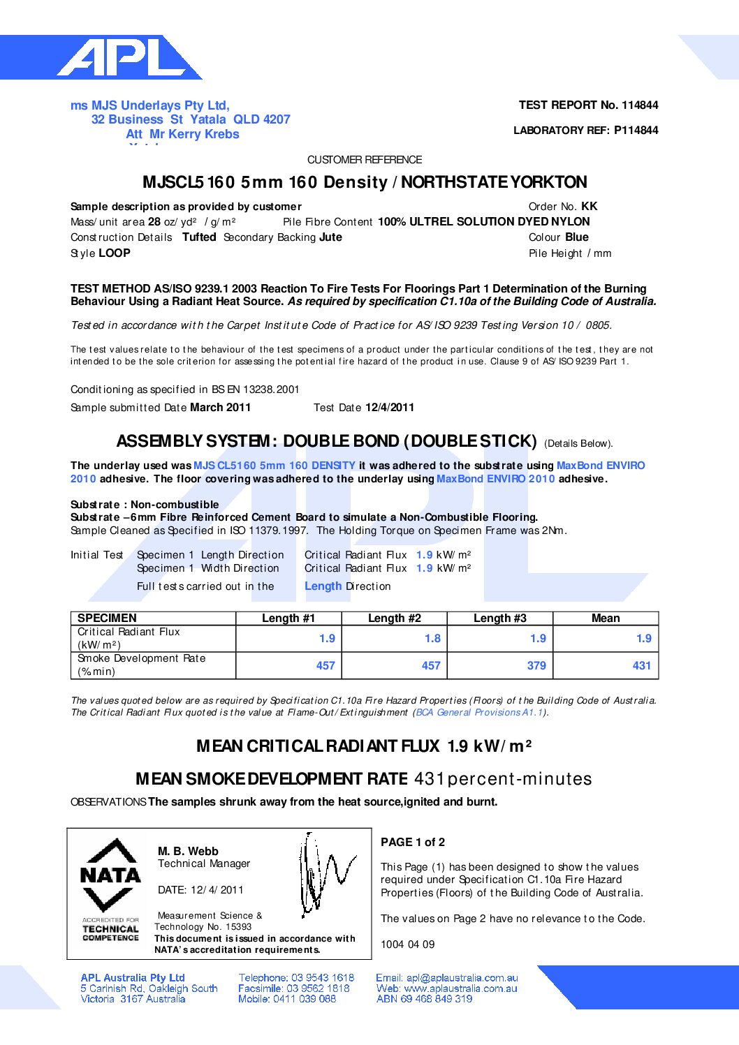 Technical Specifications