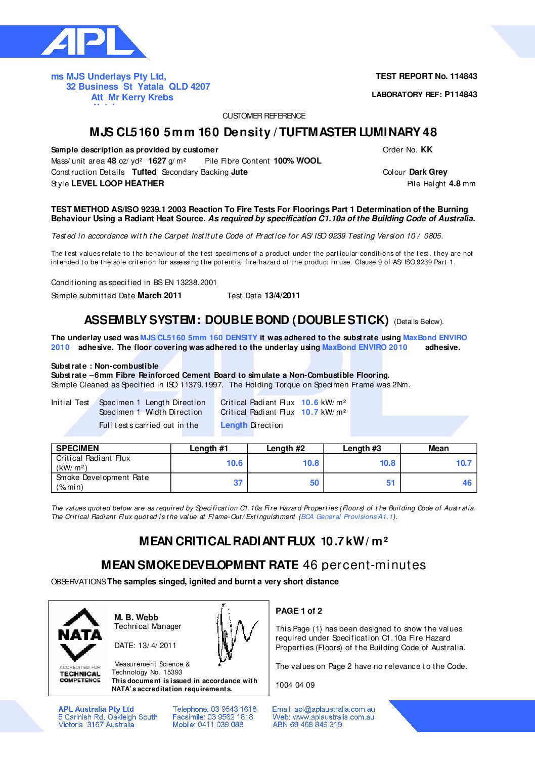 Technical Specifications