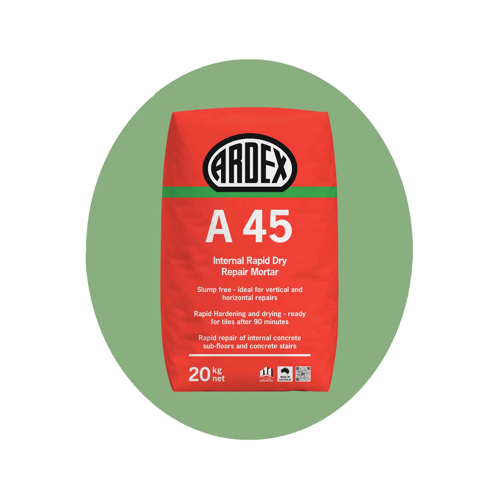Ardex A45 Rapid Setting Internal Repair Mortar - Product Image