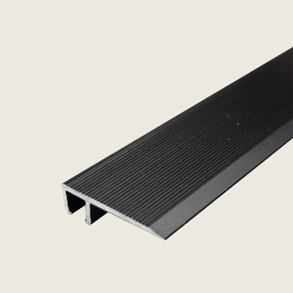L Shape Edge Trim with Multi Height Base - Black variation Image