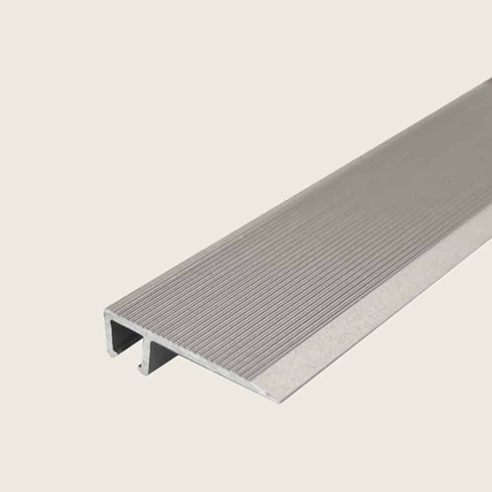 L Shape Edge Trim with Multi Height Base - Silver variation Image