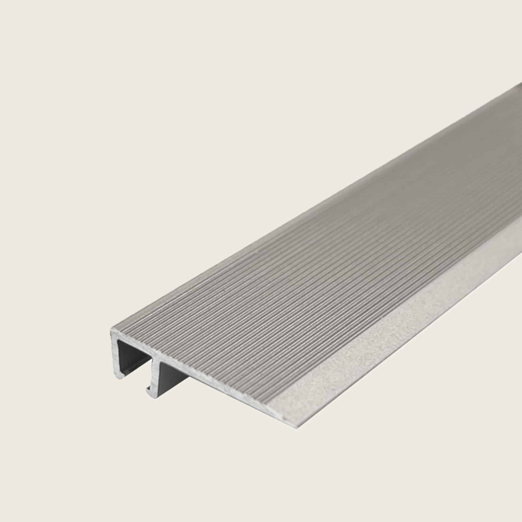 L Shape Edge Trim with Multi Height Base - Silver variation Image