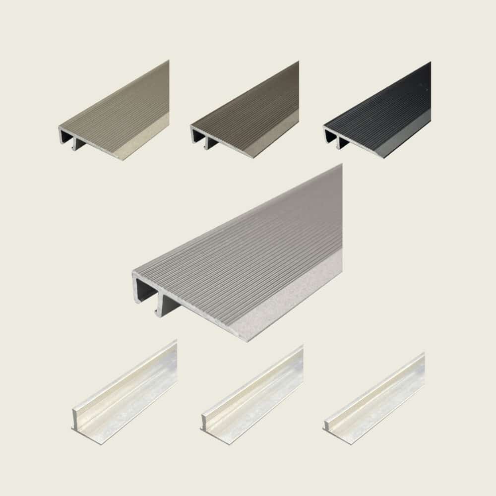 L Shape Edge Trim with Multi Height Base - Product Image