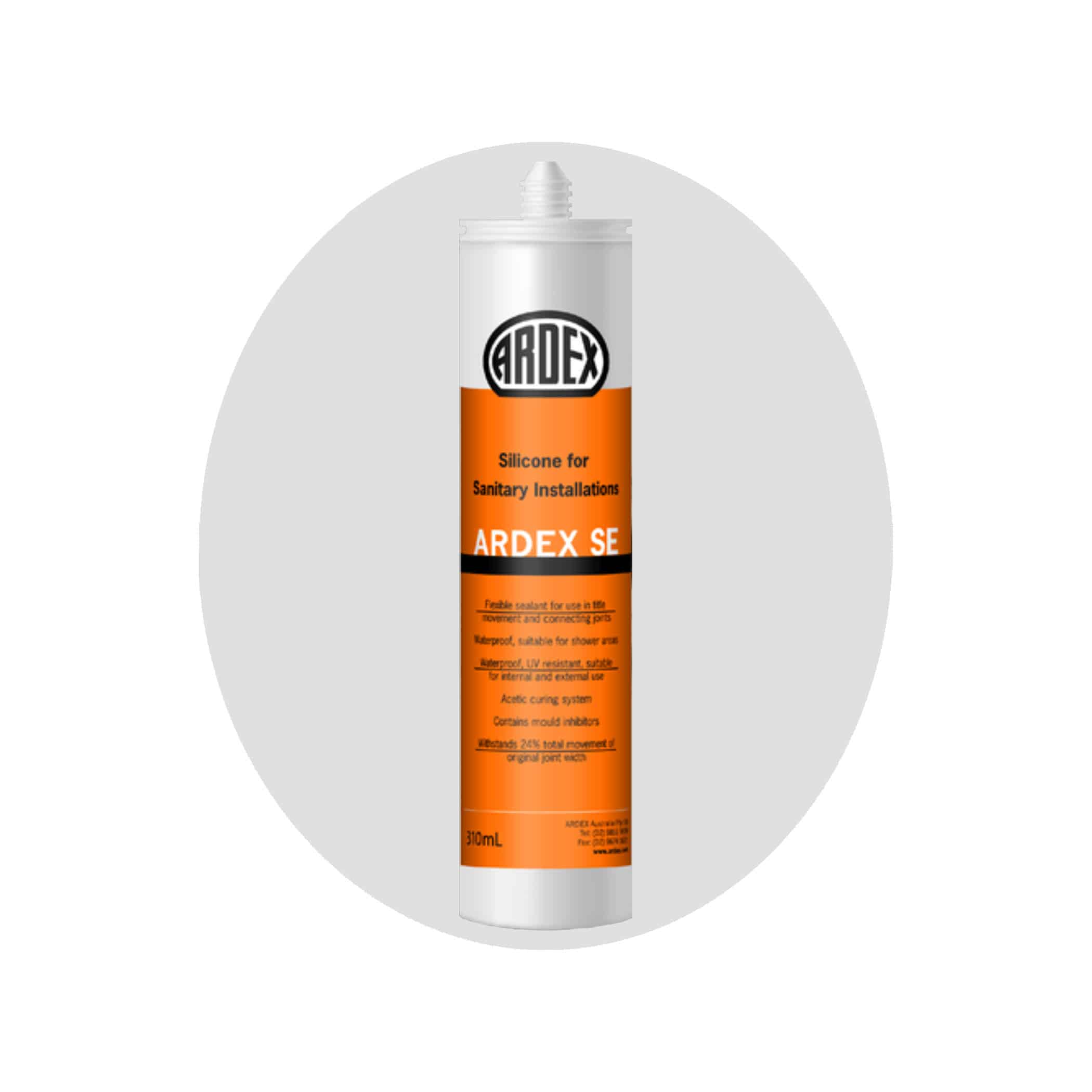 Ardex SE Sanitary Silicone - Misty Grey Variation Image