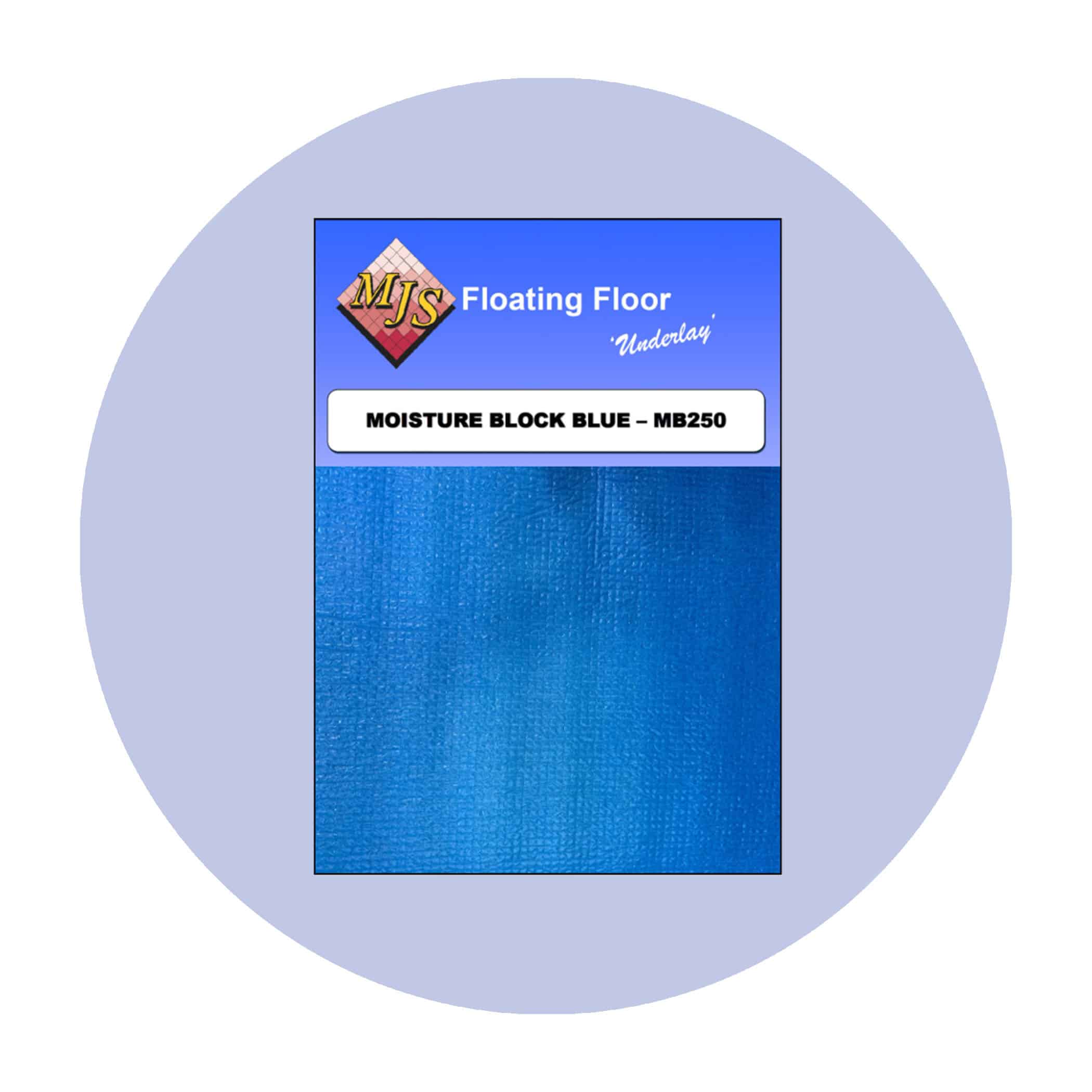 MJS Cush N Wood Moisture Block Blue Underlay - Product Image