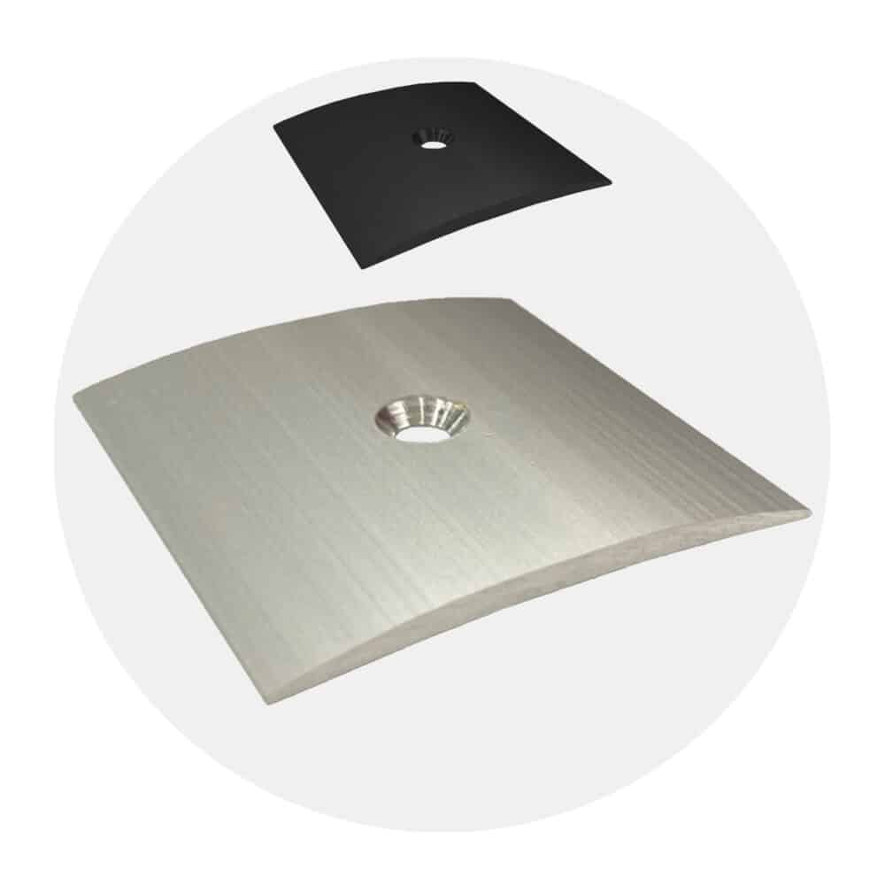 Heavy Duty Aluminium Cover Strip 50mm - Product Image