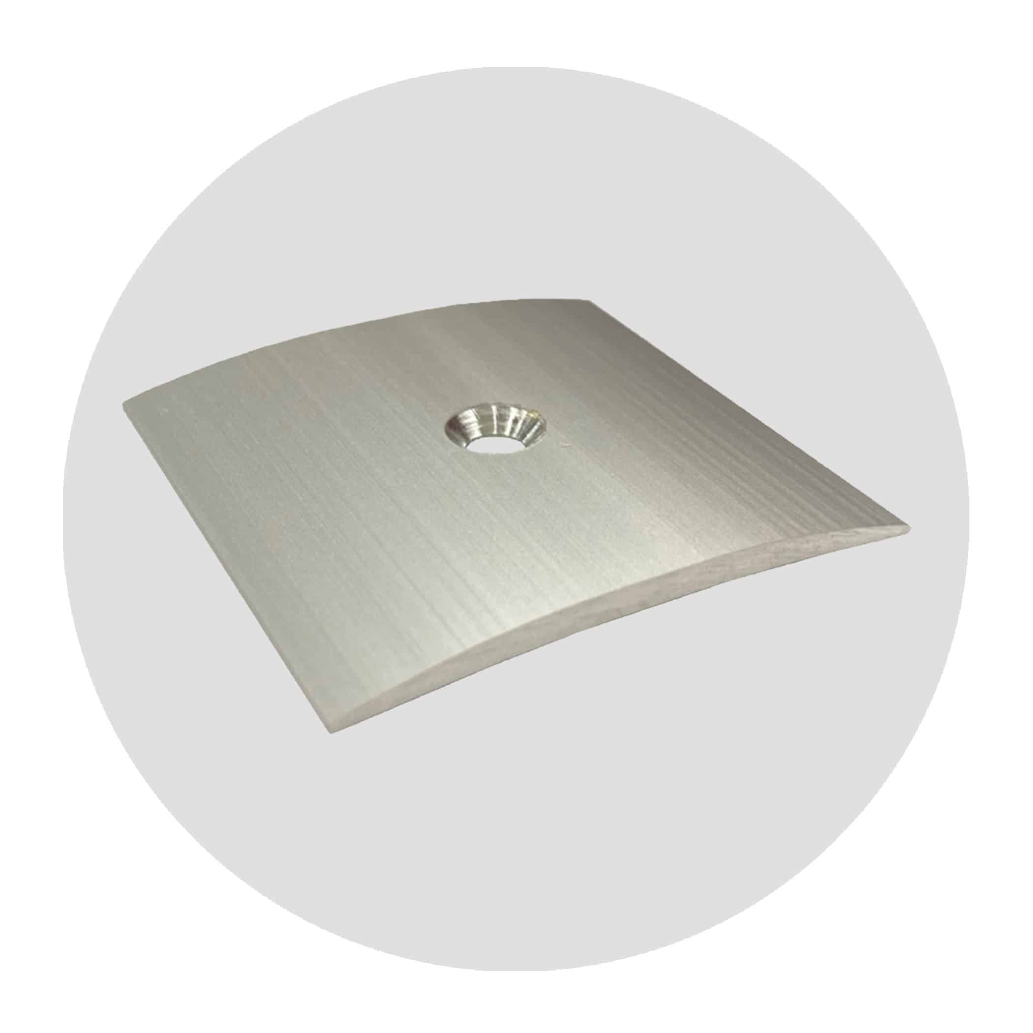 Heavy Duty Aluminium Cover Strip 50mm - Matt Silver Variation Image