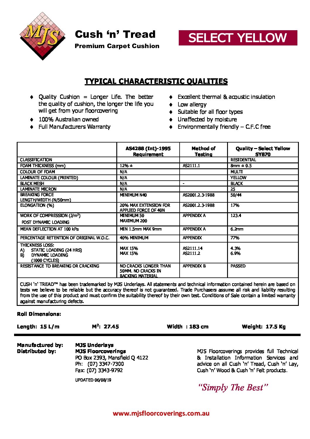 Technical Specifications