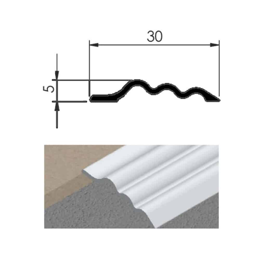 Rippled Cover Strip - Gallery Image