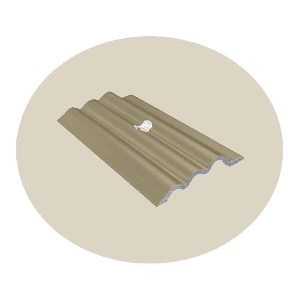 Rippled Cover Strip - Bronze Anodised Finish Variation Image