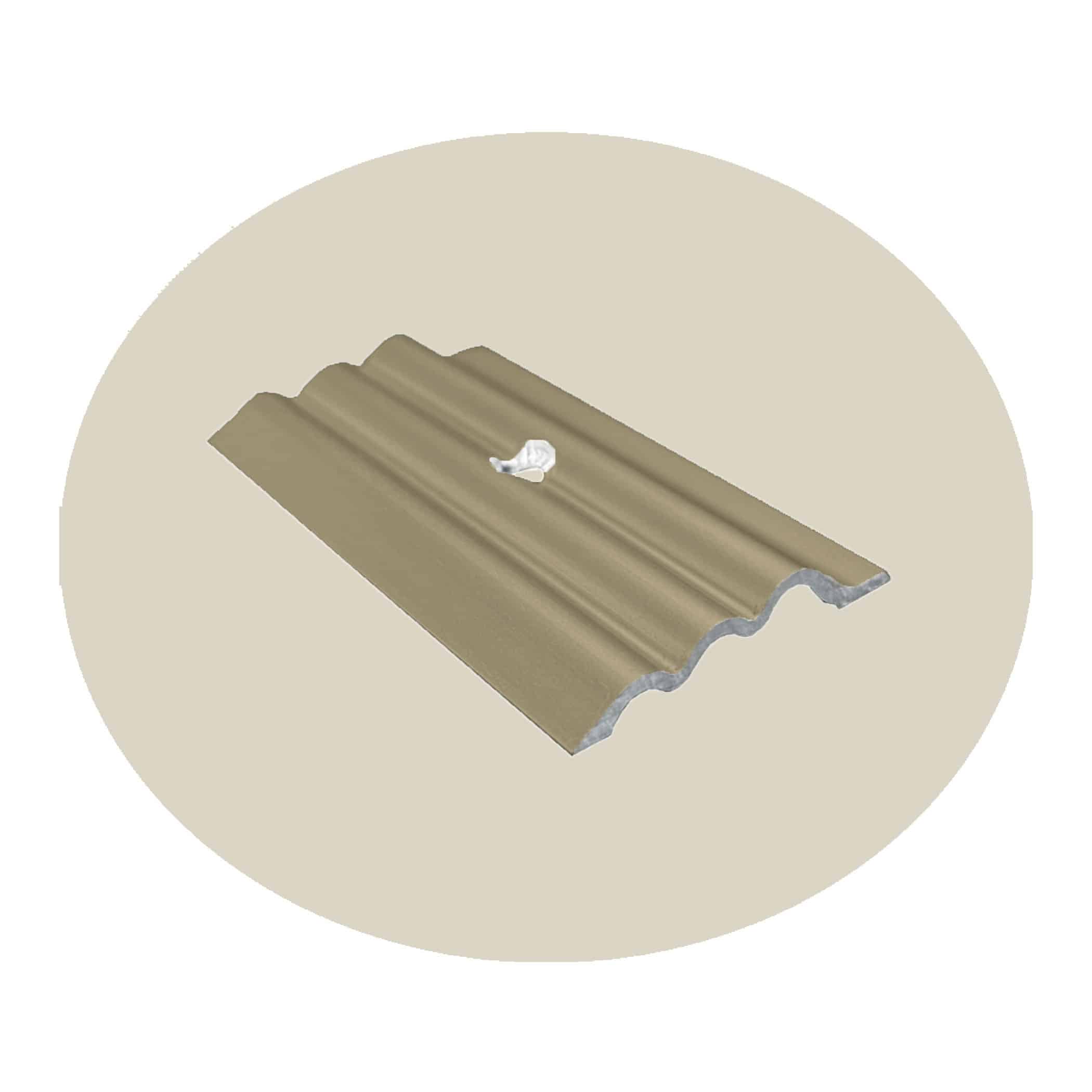 Rippled Cover Strip - Bronze Anodised Finish Variation Image