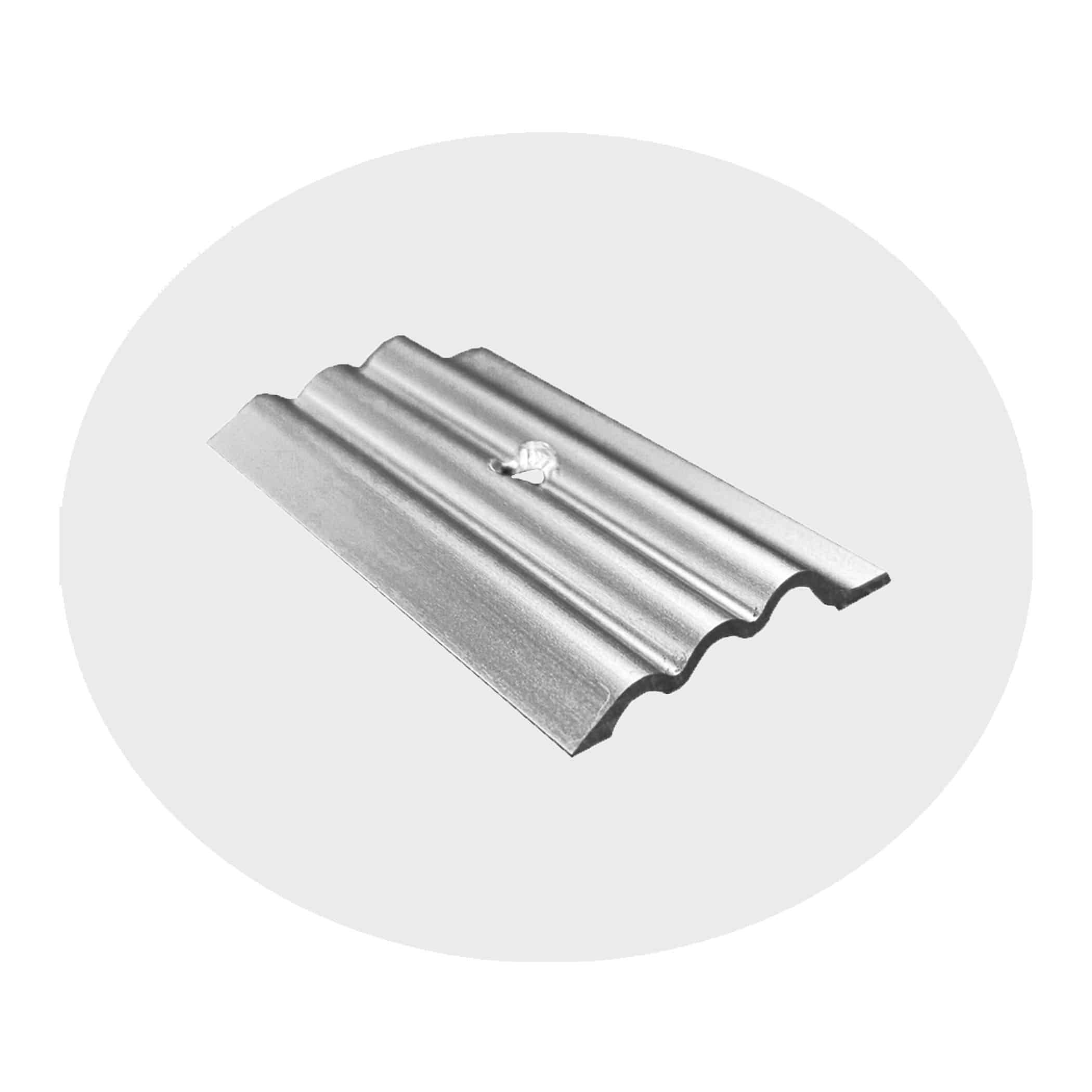 Rippled Cover Strip - Pewter Anodised Finish Variation Image