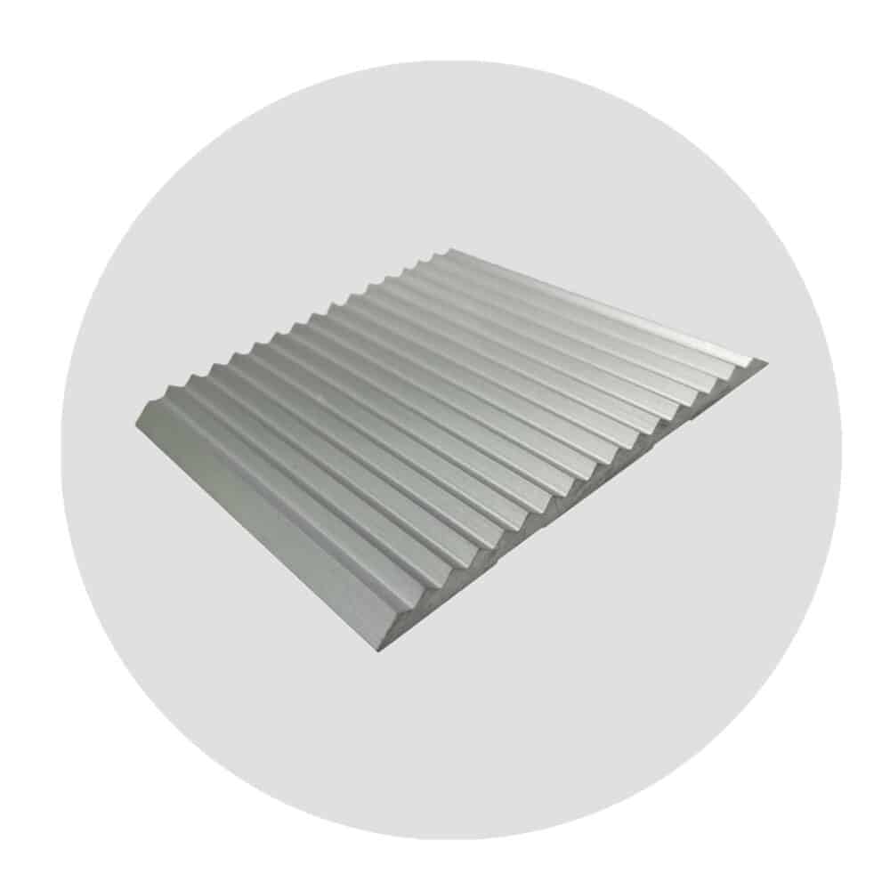 Stairnosing Insert Aluminium Tread Plate 50mm - Silver Anodised Variation Image