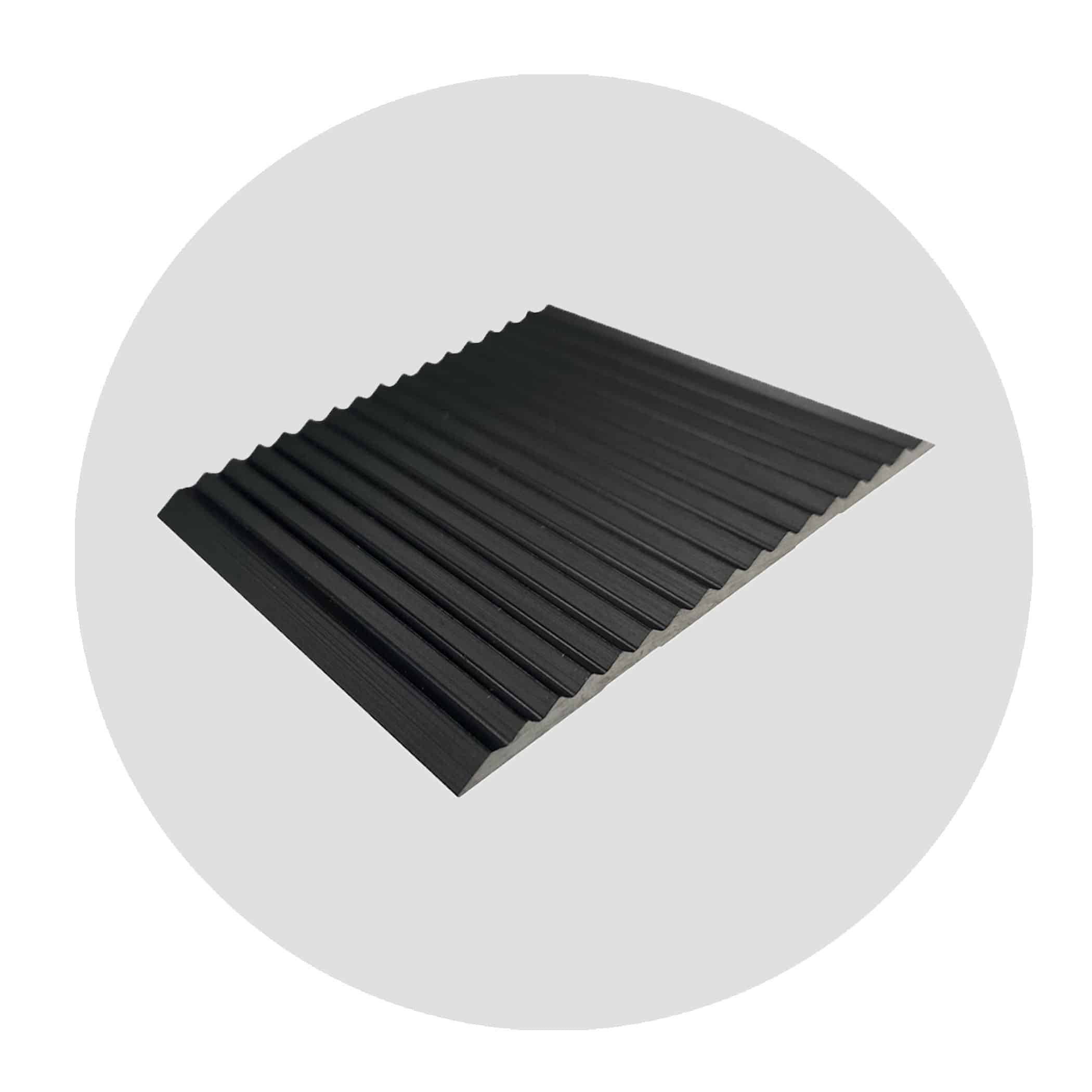 Stairnosing Insert Aluminium Tread Plate 50mm - Black Anodised Variation Image