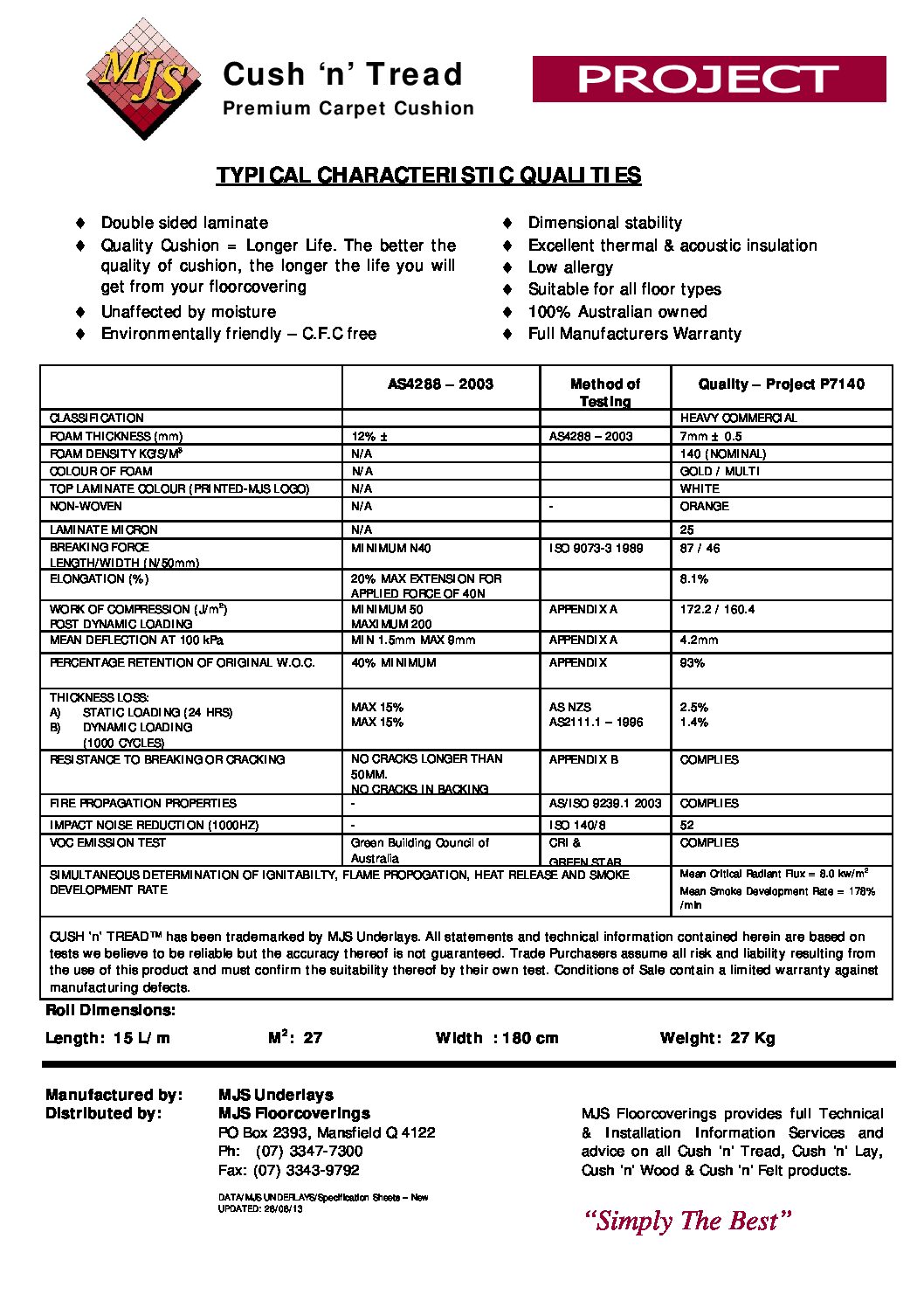 Technical Specifications