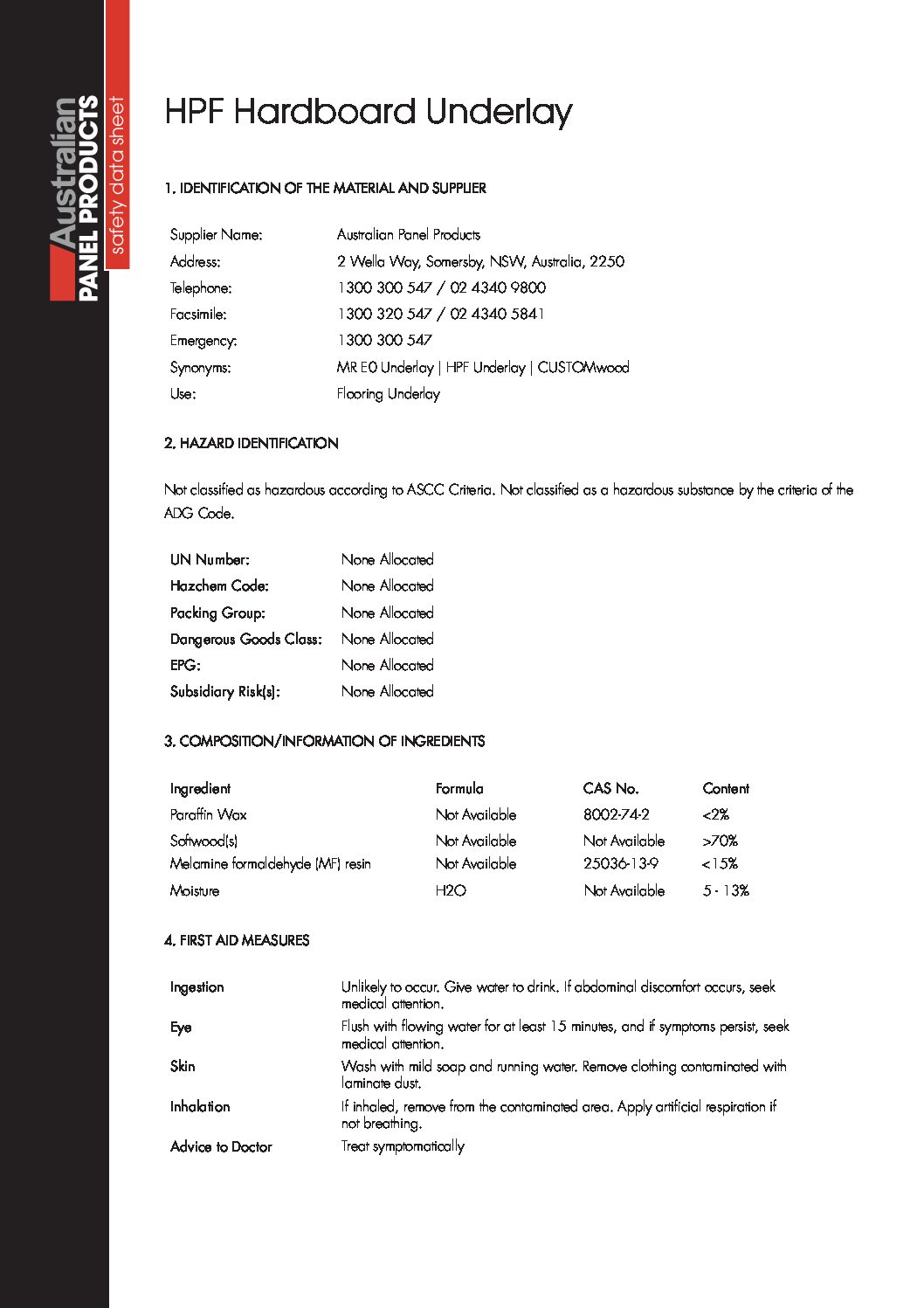 Technical Specifications
