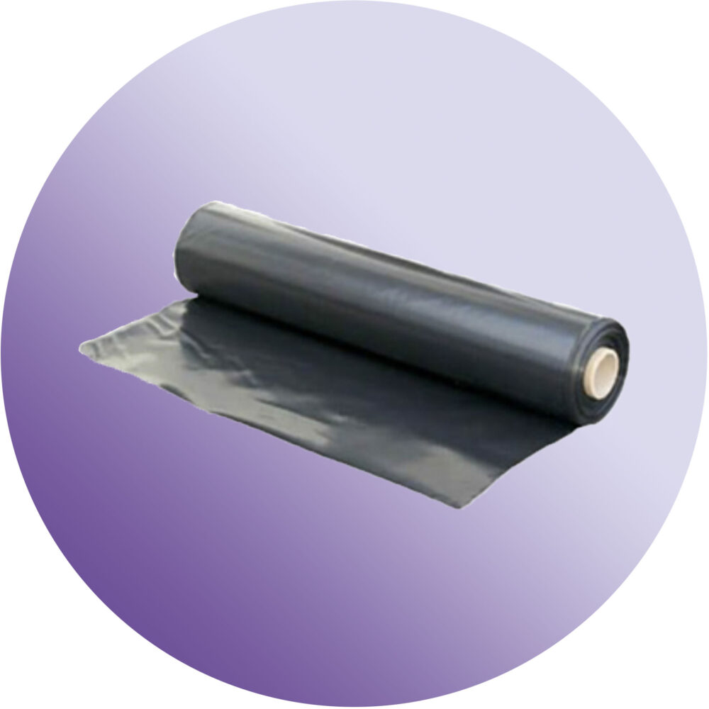 Black Builders Film Poly Floor Protection - 1m Roll - 2m x 50m x 200um Variation Image