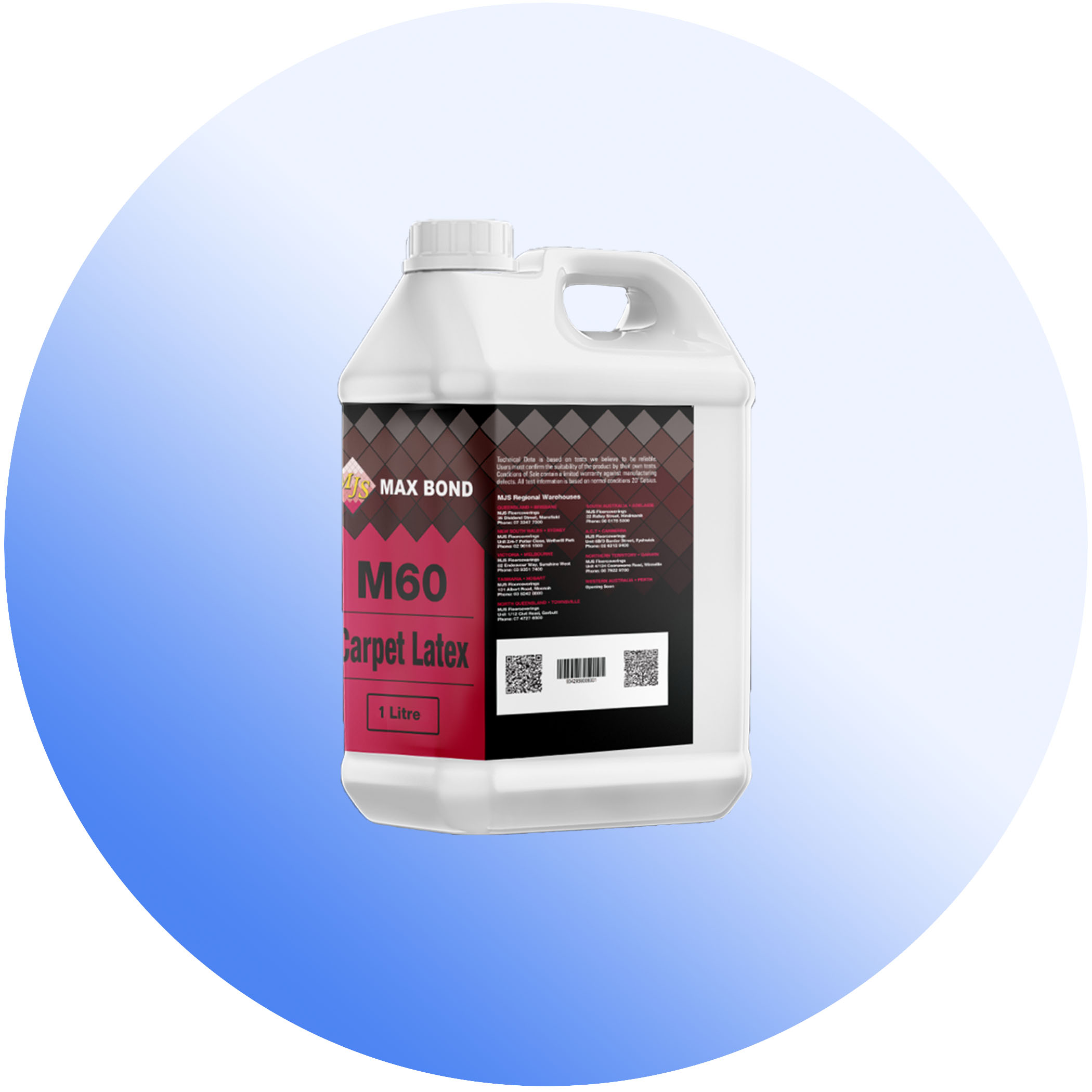 Max Bond M60 Carpet Latex - 1 Litre Variation Image