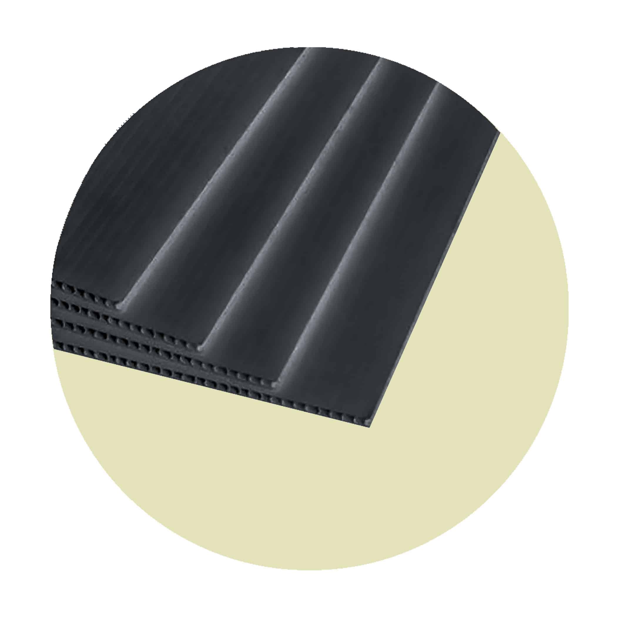 Corflute 3mm x 2400 x 1200 Sheeting - Black Variation Image