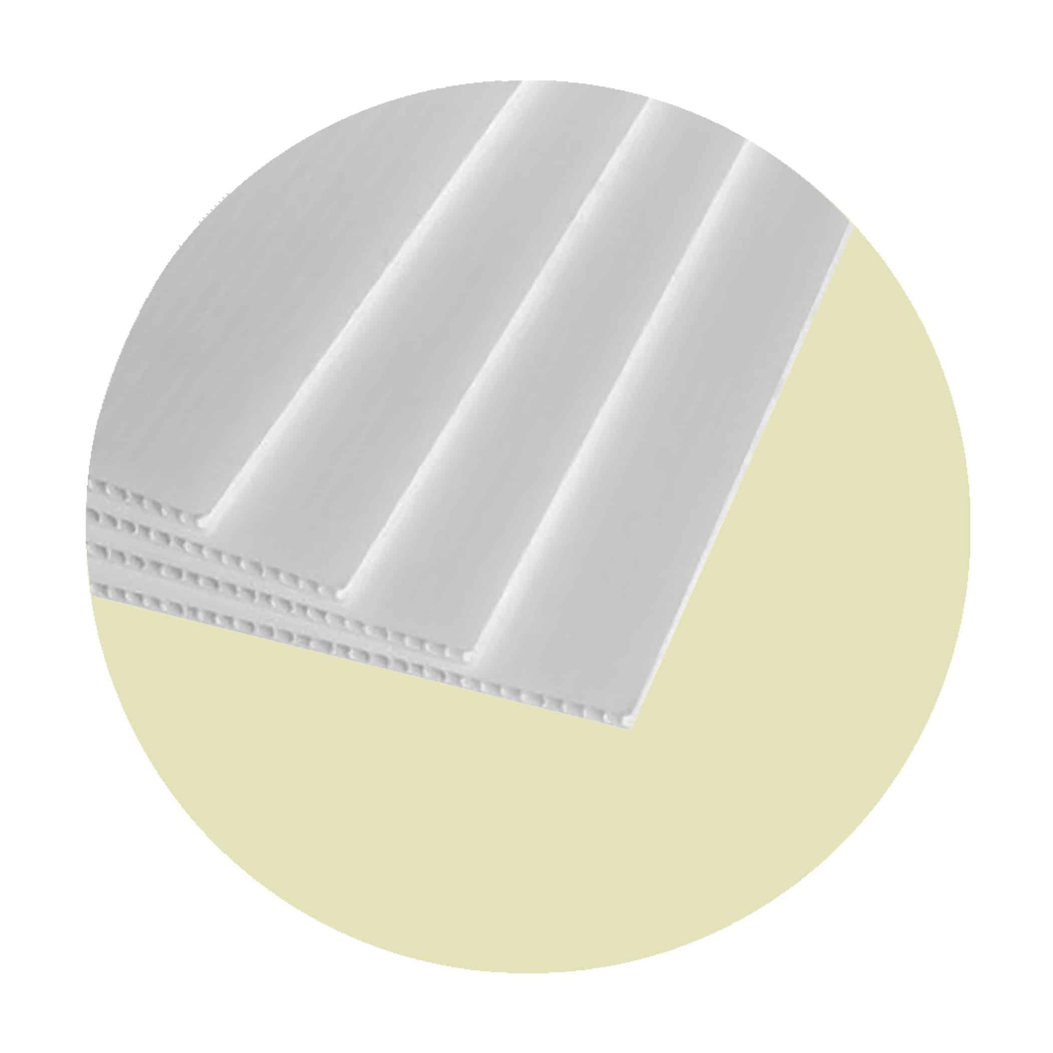 Corflute 3mm x 2400 x 1200 Sheeting - White Variation Image