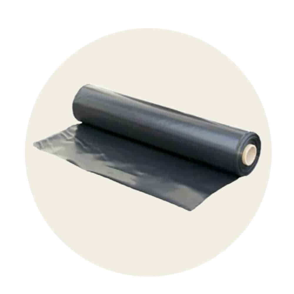 Black Builders Film Poly Floor Protection - 1m Roll - 2m x 50m x 200um Variation Image