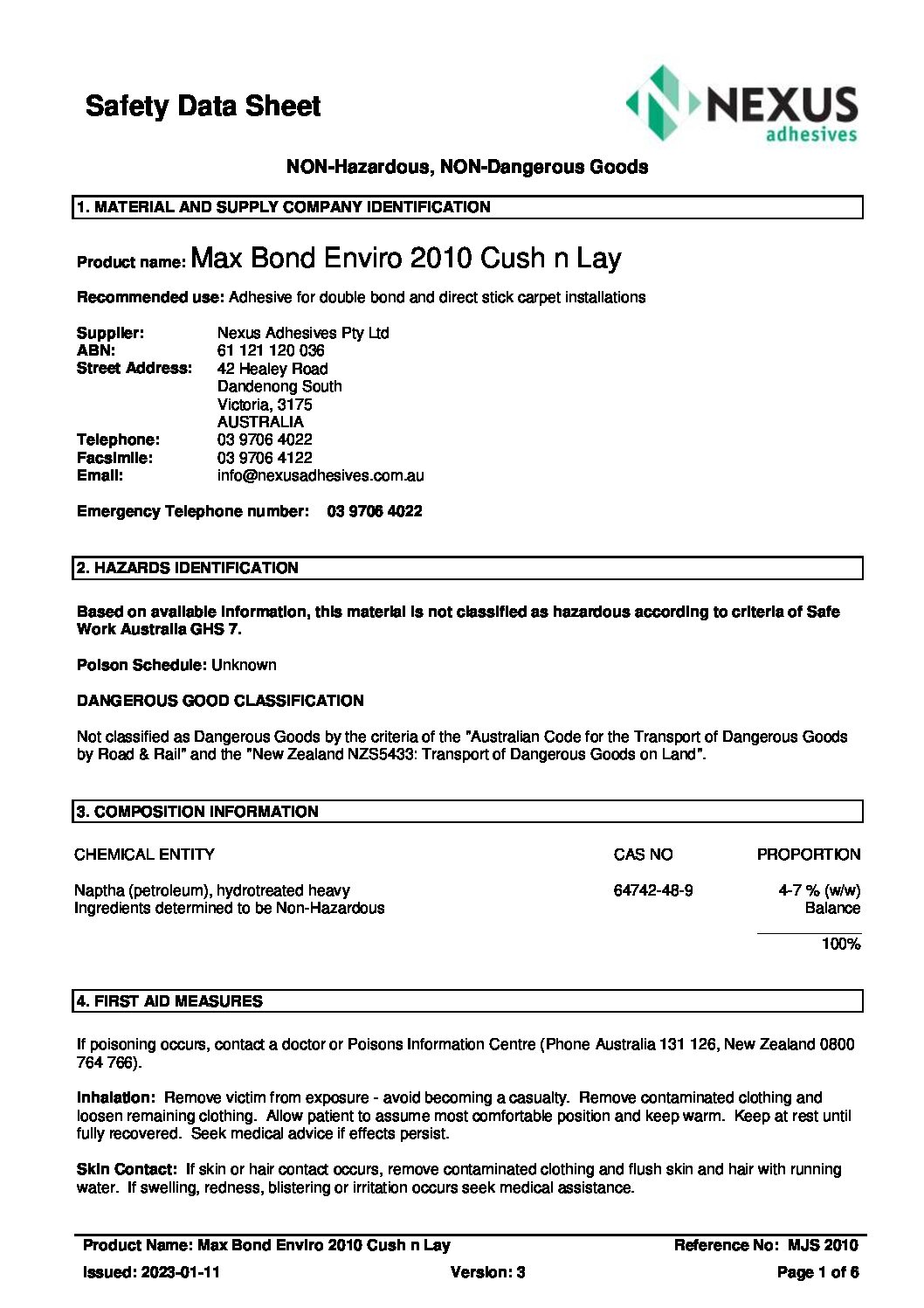Technical Specifications
