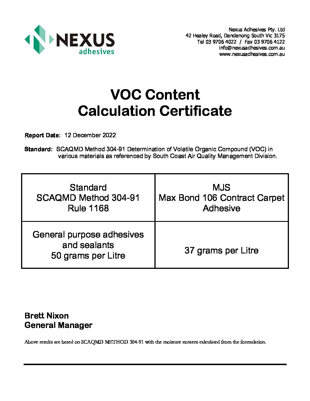 Technical Specifications