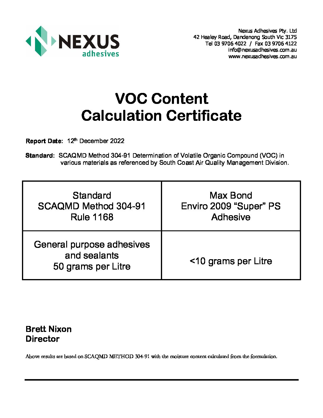 Technical Specifications