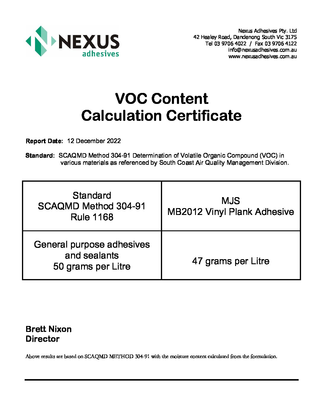 Technical Specifications