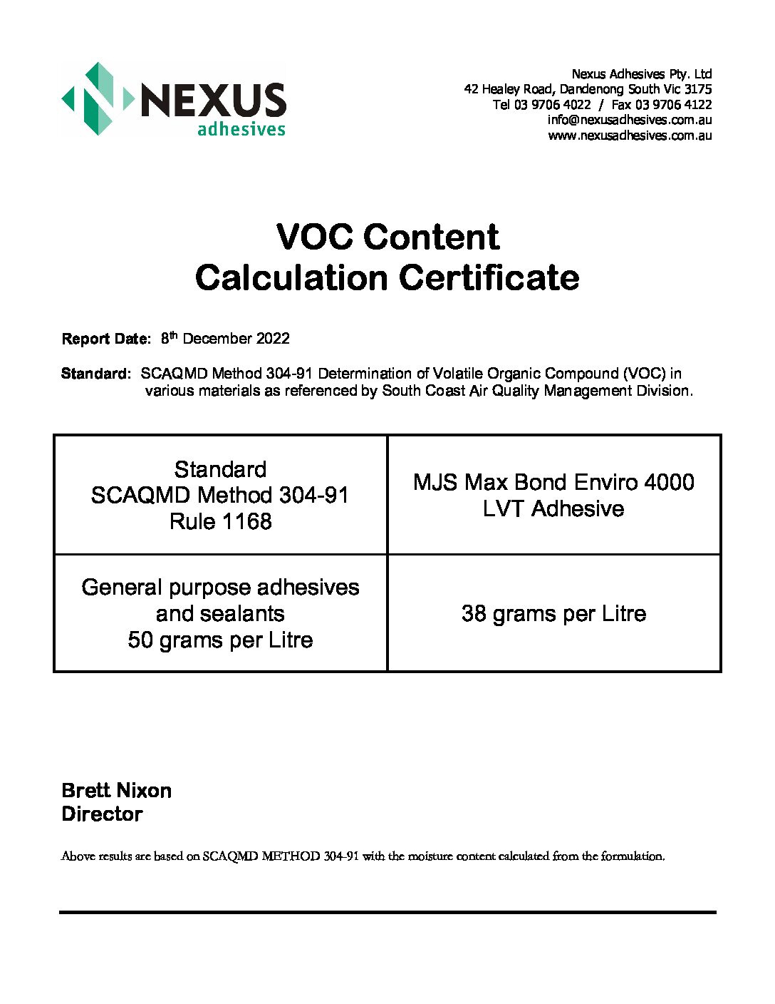 Technical Specifications