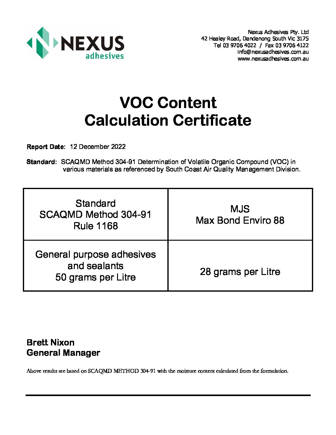 Technical Specifications