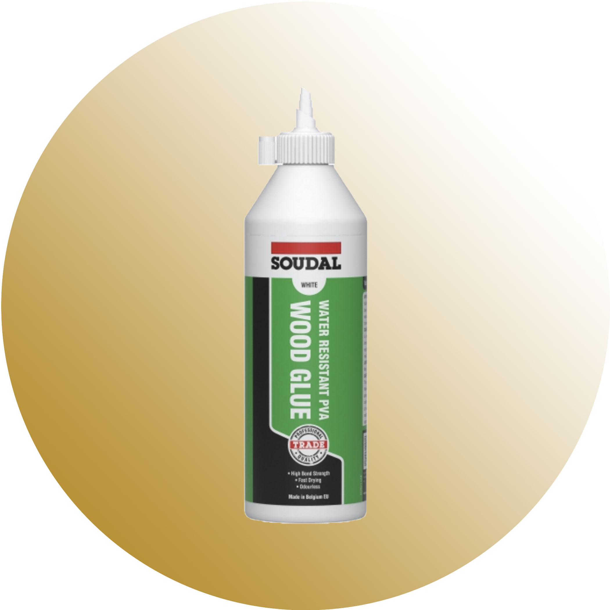 Soudal Water Resistant PVA Wood Glue - 250ml Single Item Variation Image