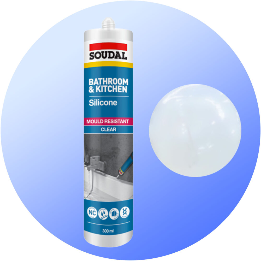 Soudal Bathroom and Kitchen Silicone - Translucent Single Cartridge Variation Image