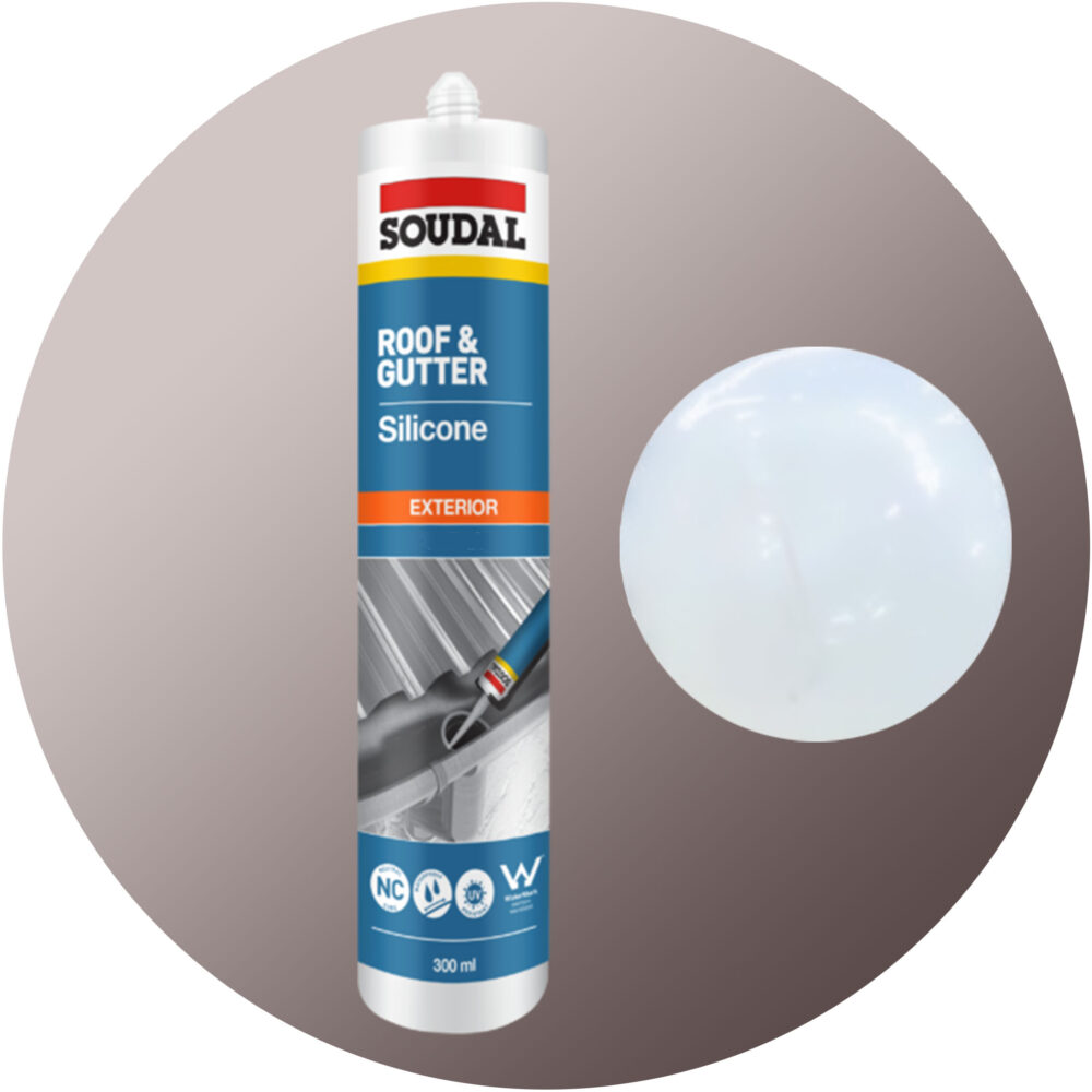 Soudal Roof and Gutter Silicone - Translucent Single Cartridge Variation Image