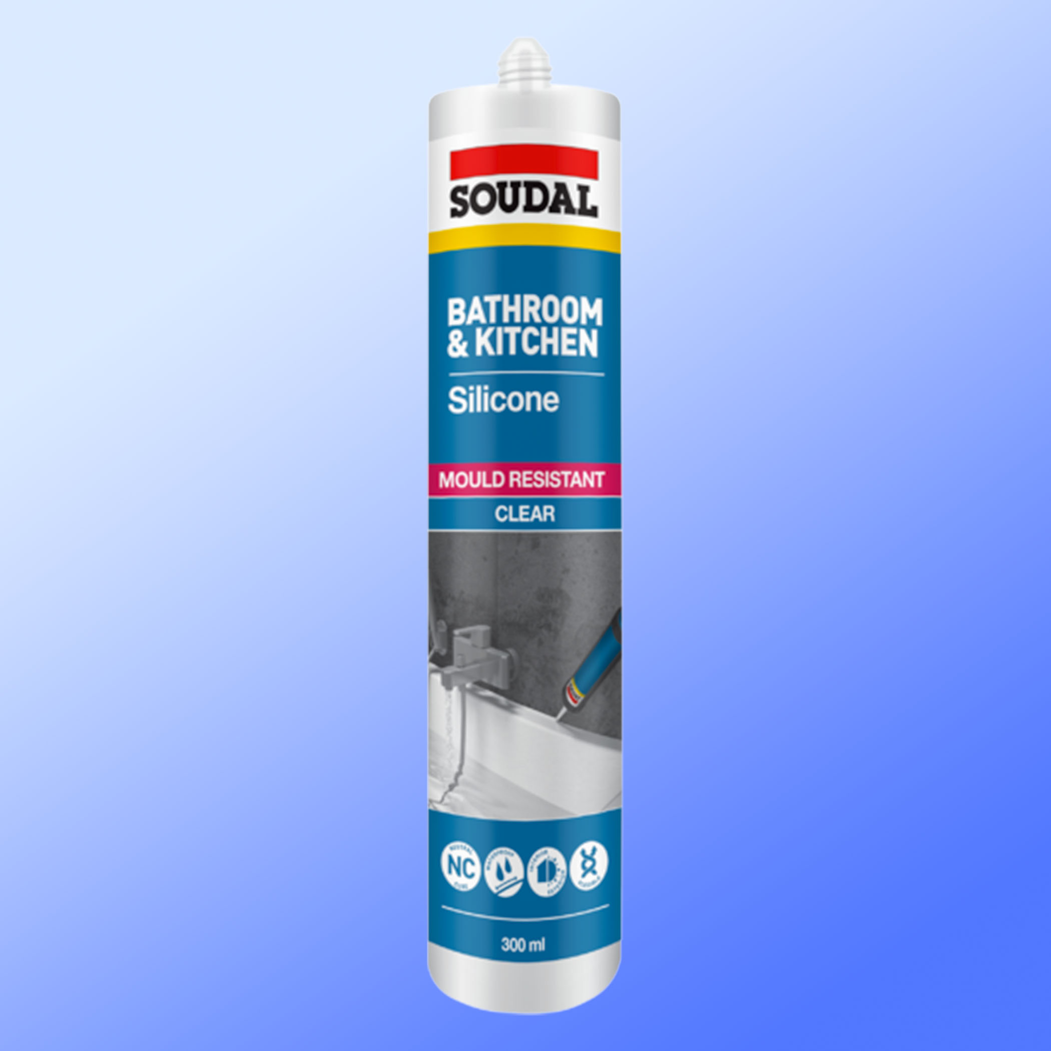 Soudal Bathroom and Kitchen Silicone - Product Image
