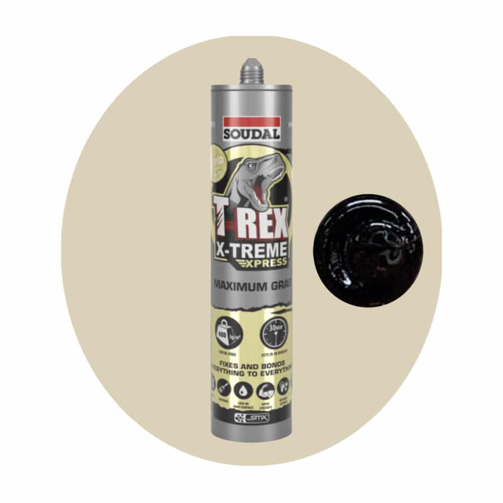 Soudal T Rex Xtreme Adhesive Sealant - Black Single Item Variation Image