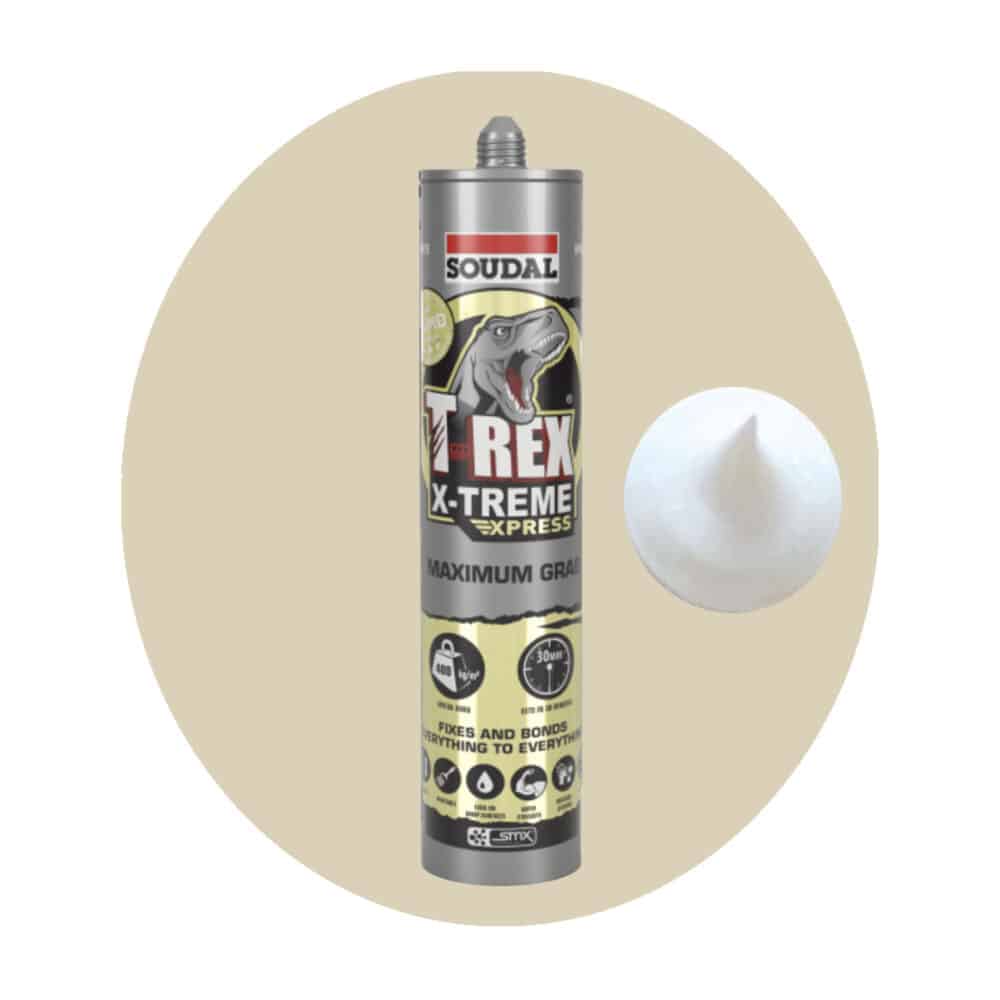 Soudal T Rex Xtreme Adhesive Sealant - White Single Item Variation Image