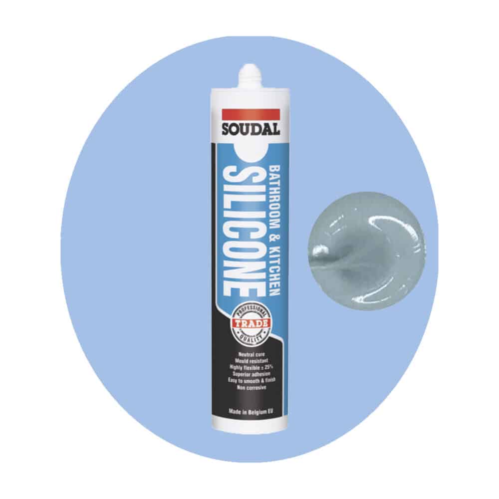 Soudal Bathroom and Kitchen Silicone - Grey Single Item Variation Image