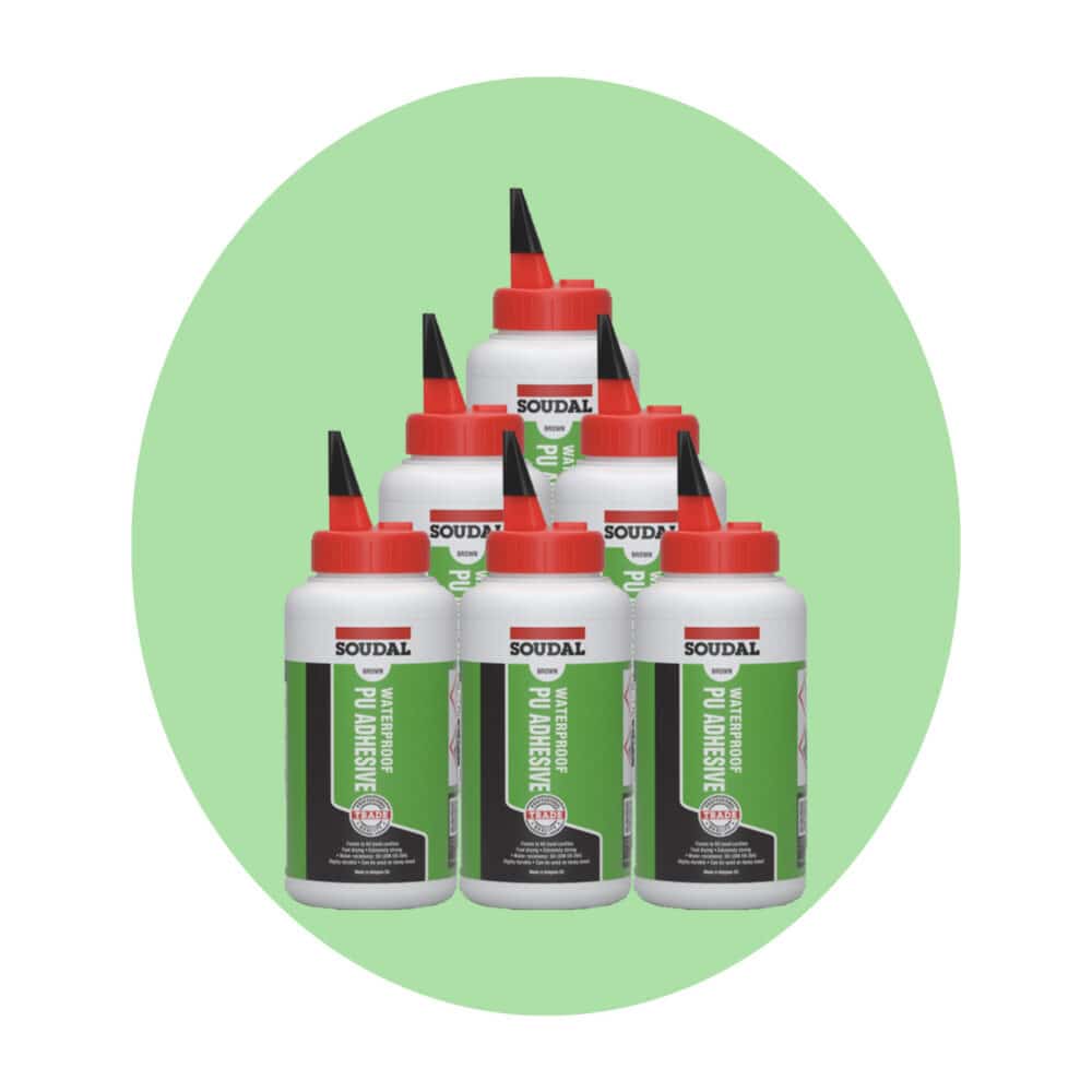 Soudal Waterproof PU Adhesive - 6 Pack Variation Image