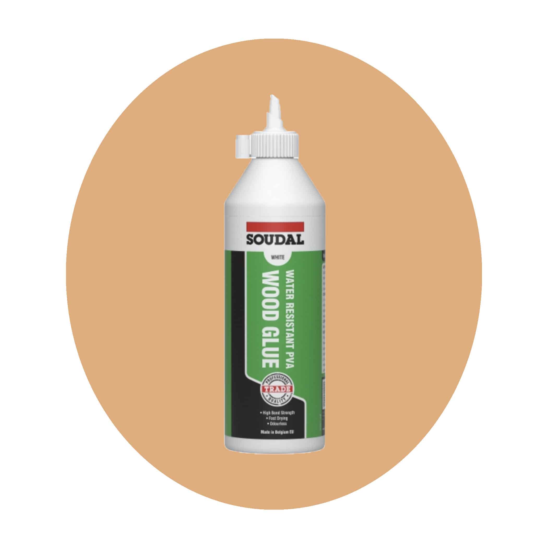 Soudal Water Resistant PVA Wood Glue - 500ml Single Item Variation Image