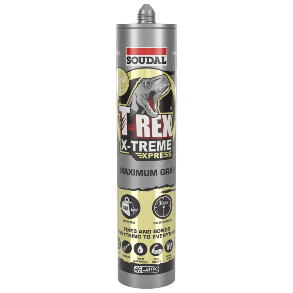 Soudal T Rex Xtreme Adhesive Sealant - Black, Box of 12